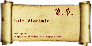 Mult Vladimir névjegykártya